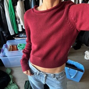 Shrunken Roll Neck Sweater